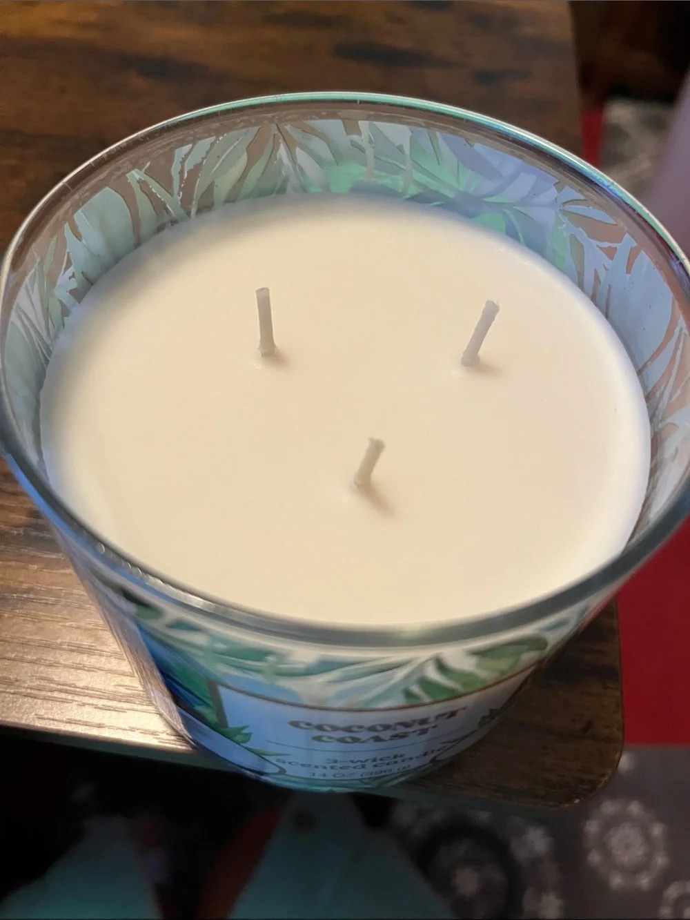 3-Wick Scented Candle - Coconut CoastLid